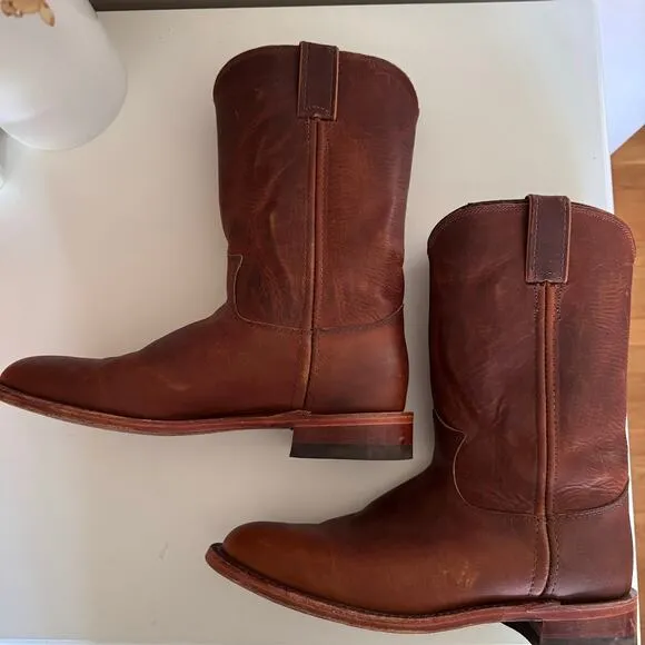 Chippewa Women's Tan Brown Leather Renegade Roper Boots Handmade in USA 1901W60