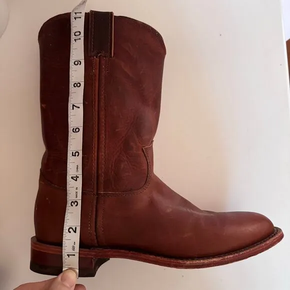 Chippewa Women's Tan Brown Leather Renegade Roper Boots Handmade in USA 1901W60