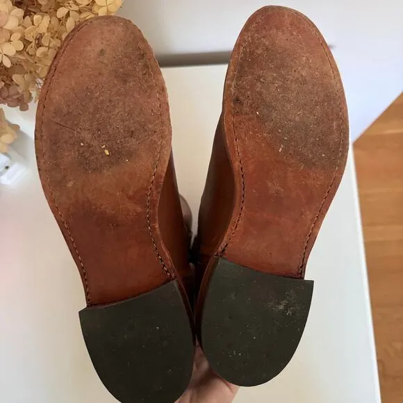 Chippewa Women's Tan Brown Leather Renegade Roper Boots Handmade in USA 1901W60