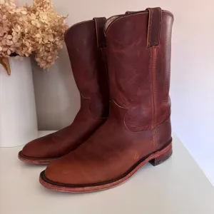 Chippewa Women's Tan Brown Leather Renegade Roper Boots Handmade in USA 1901W60