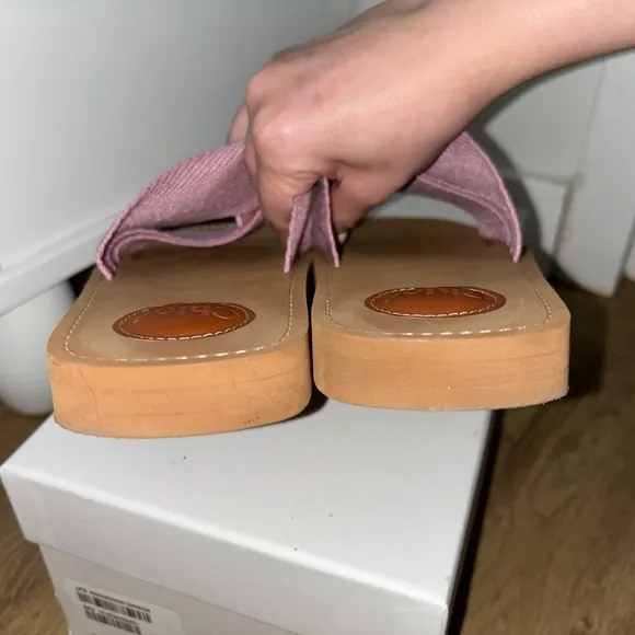 Chloe Woody flat sandals