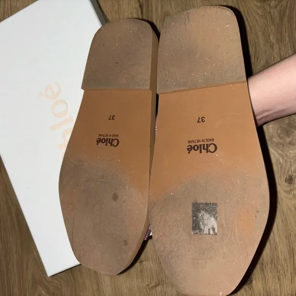 Chloe Woody flat sandals