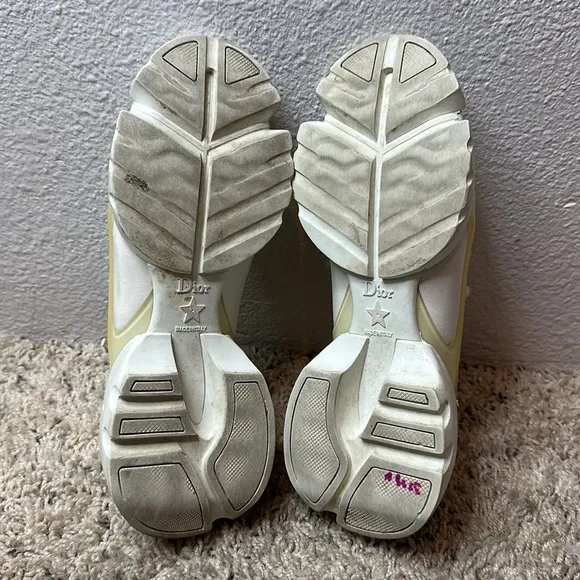 CHRISTIAN DIOR Technical Fabric Rubber Womens D-Connect Sneakers sz LS36