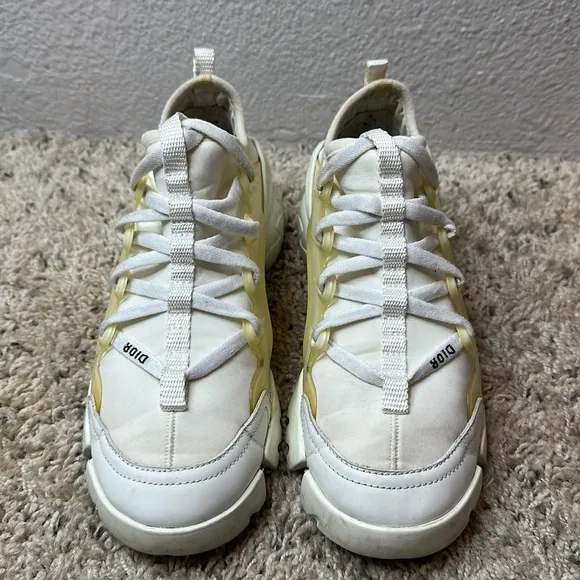 CHRISTIAN DIOR Technical Fabric Rubber Womens D-Connect Sneakers sz LS36