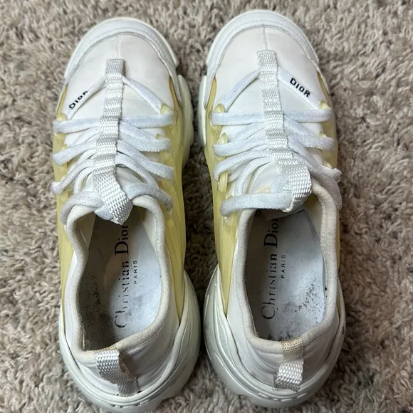 CHRISTIAN DIOR Technical Fabric Rubber Womens D-Connect Sneakers sz LS36
