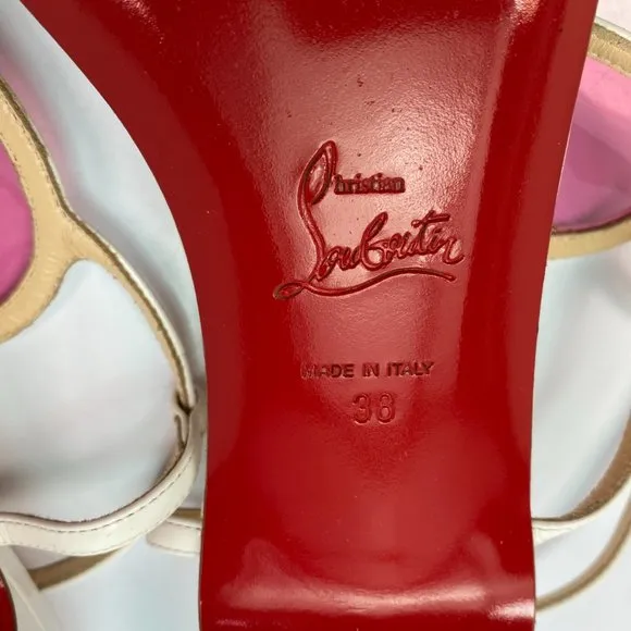 Christian Louboutin Cora Flat Heart Sandals 38