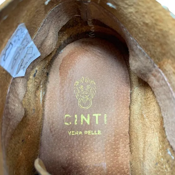Cinti Dark Distressed Leather 6  Eyelet Handmade‎ Chukka Boots