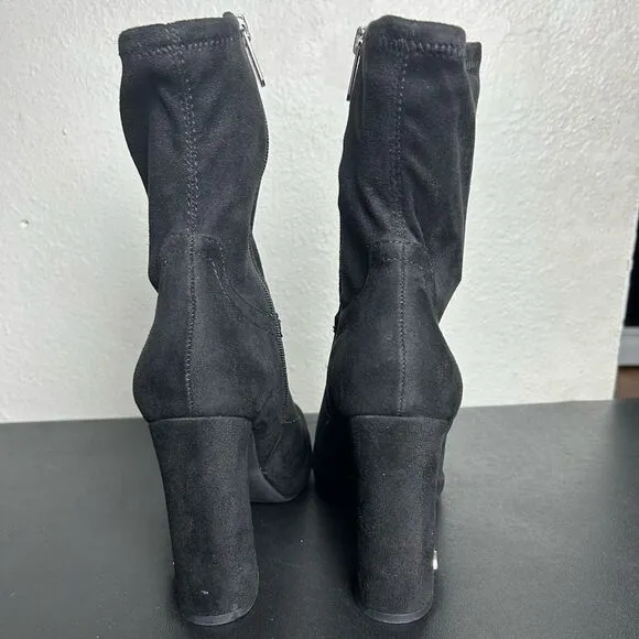 Circus NY Women’s Francis Suede Black Ankle Boots  Size 7.5