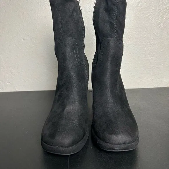 Circus NY Women’s Francis Suede Black Ankle Boots  Size 7.5