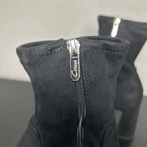 Circus NY Women’s Francis Suede Black Ankle Boots  Size 7.5