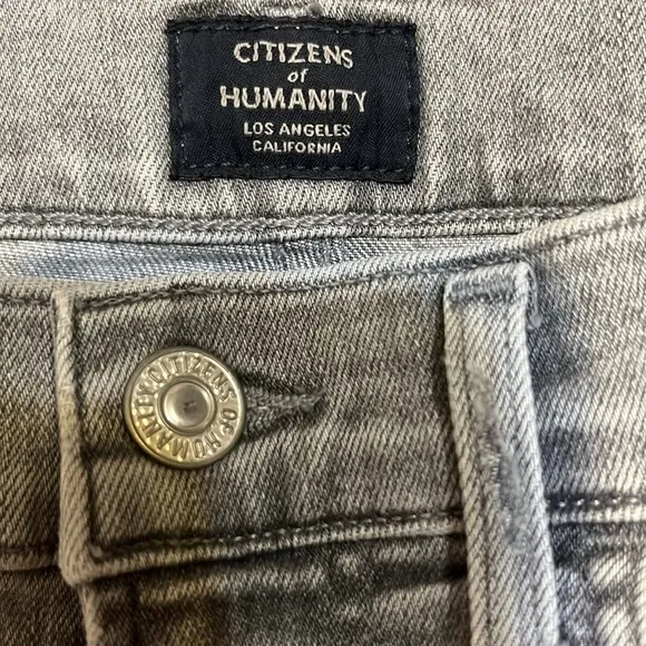 Citizens of Humanity Ash Grey Drew Flounce Highrise Jeans Sz 27 New With Tag