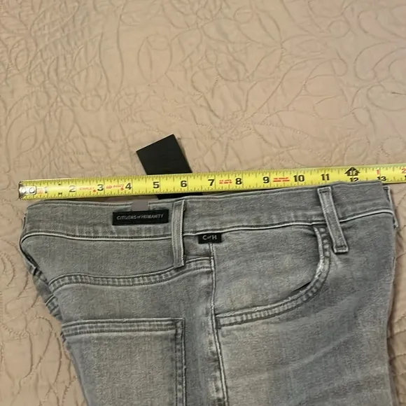 Citizens of Humanity Ash Grey Drew Flounce Highrise Jeans Sz 27 New With Tag