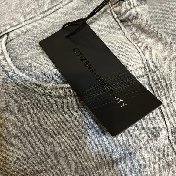 Citizens of Humanity Ash Grey Drew Flounce Highrise Jeans Sz 27 New With Tag