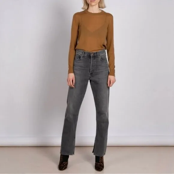 CITIZENS OF HUMANITY • Campbell High-Rise Relaxed Straight Jeans in Changes • 27