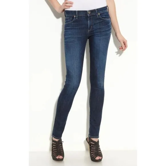 CITIZENS OF HUMANITY Spectrum Wash Denim Avedon Low Rise Skinny Leg Jeans sz 28