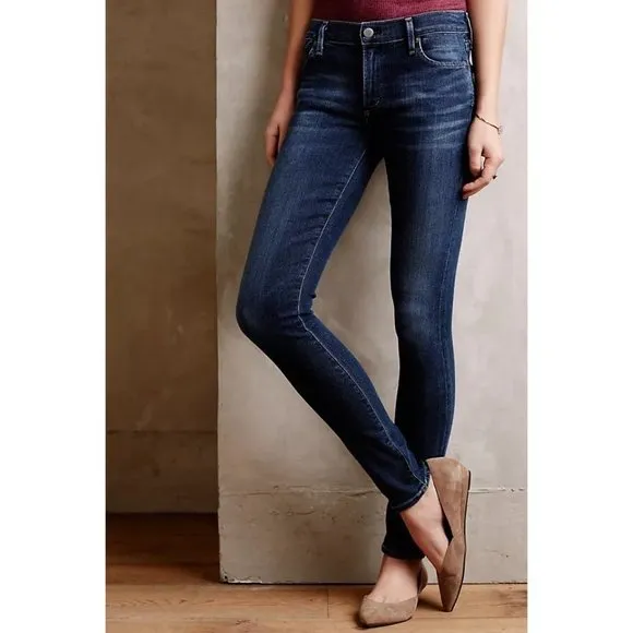 CITIZENS OF HUMANITY Spectrum Wash Denim Avedon Low Rise Skinny Leg Jeans sz 28