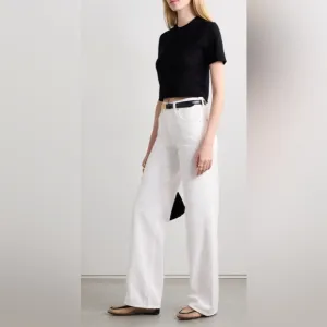 CITIZENS OF HUMANITYAnnina high-rise wide-leg organic jeans - white NWT