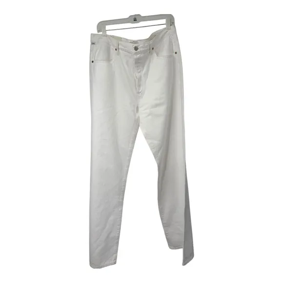 CITIZENS OF HUMANITYAnnina high-rise wide-leg organic jeans - white NWT