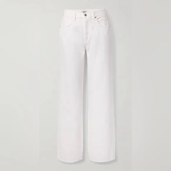 CITIZENS OF HUMANITYAnnina high-rise wide-leg organic jeans - white NWT
