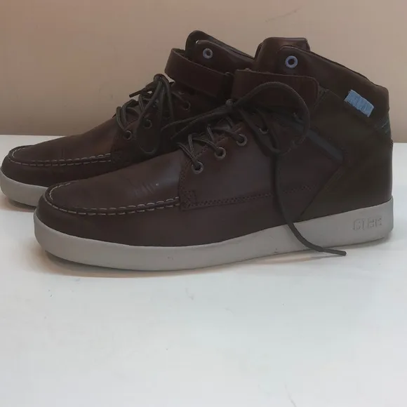 CLAE Brown Leather Boots Size 11.5