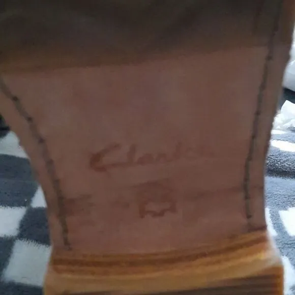 Clarkdale Clark's Black Suede Leather Side Zipper Knee High Riding Boots Size 7