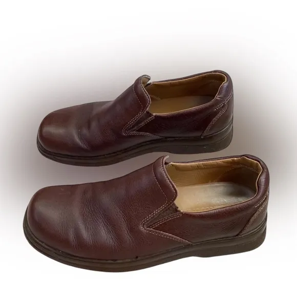 Clark's Blakeney Men's 37842 Brown Leather Slip-On Casual Loafers Shoes