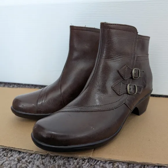 Clark’s Brown Leather Booties