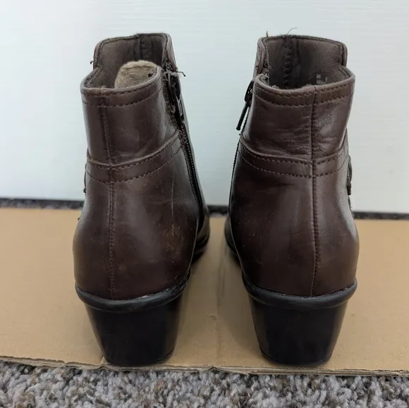 Clark’s Brown Leather Booties