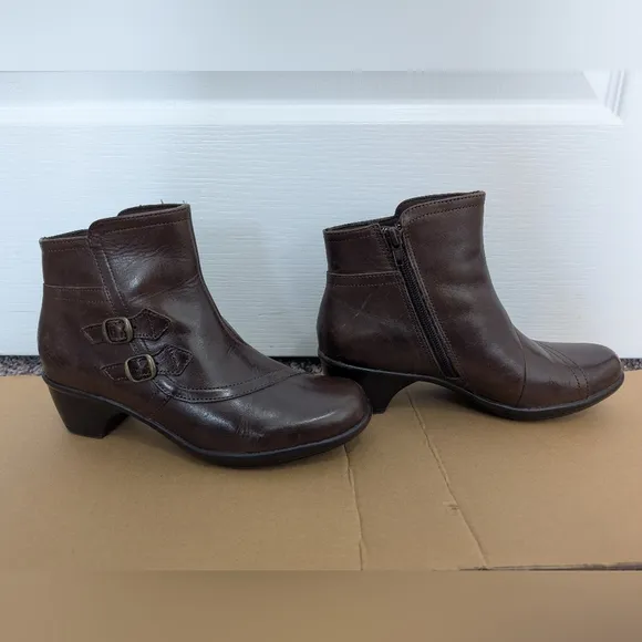 Clark’s Brown Leather Booties