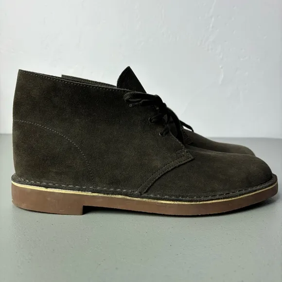 Clarks Chukka Boots Men 12 M Suede Leather Upper