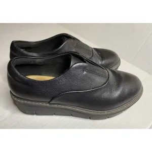 Clarks Collection Airabell Sky Slip On Loafers Women's Size 7 W Black Leather