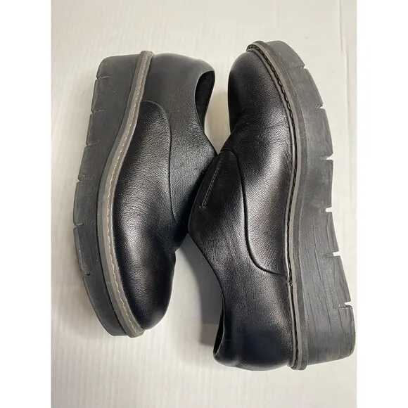 Clarks Collection Airabell Sky Slip On Loafers Women's Size 7 W Black Leather