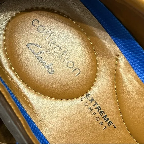 Clark’s Extreme Comfort Collection Brown Leather Loafers Shoes size 10.5