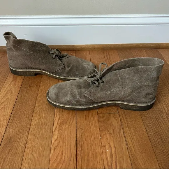 Clark’s Men’s Buschacre 3 Chukka Boot Sand Waxy Tan Suede Size 10.5