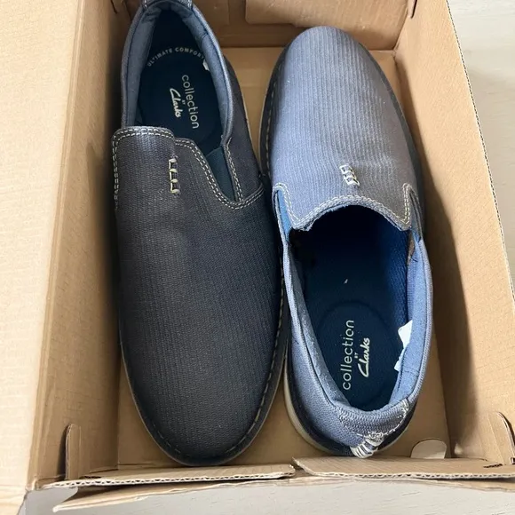 Clarks Men's Forge Free Loafer Navy Blue Size 8