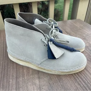 Clarks Originals Desert Coal Boots Stone Suede 9.5M