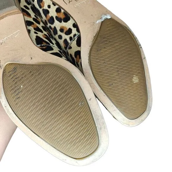 Clark's Pure Viola Calf Hair Leopard Print Loafers
