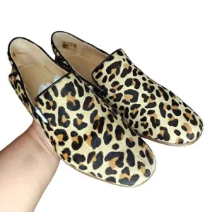 Clark's Pure Viola Calf Hair Leopard Print Loafers