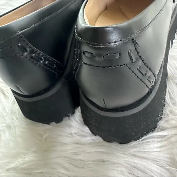 Clarks Stayso Edge Black Leather New