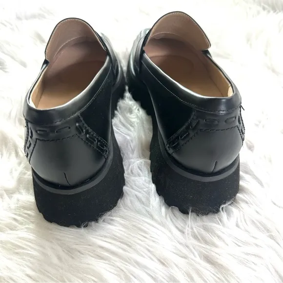 Clarks Stayso Edge Black Leather New