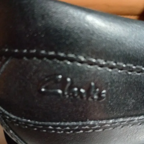 Clarks Tilden Free Men's Leather Loafers Black Size 8.5 M NWT