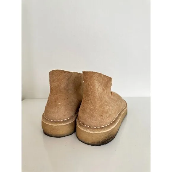Clarks Wallabee Chukka Leather Suede Boots Heritage 80s Tan Brown Men's Size 11