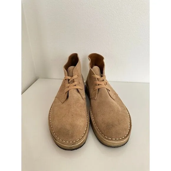 Clarks Wallabee Chukka Leather Suede Boots Heritage 80s Tan Brown Men's Size 11