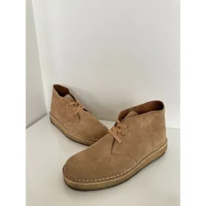 Clarks Wallabee Chukka Leather Suede Boots Heritage 80s Tan Brown Men's Size 11