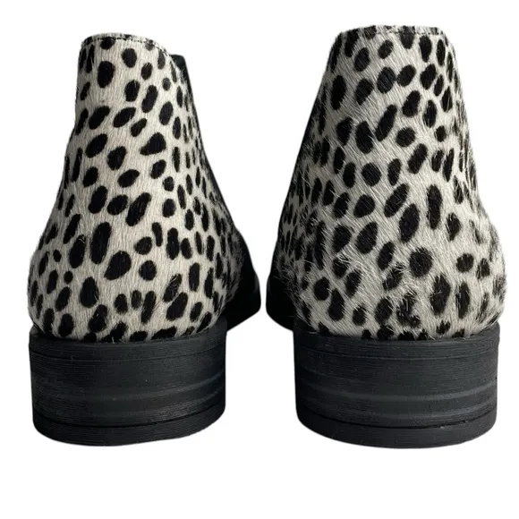 Clarks WMN DEMI 2 BEAT Ankle Boots Booties Leather/ Dalmation Print Cow Hair 7M