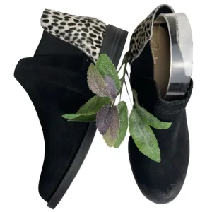 Clarks WMN DEMI 2 BEAT Ankle Boots Booties Leather/ Dalmation Print Cow Hair 7M
