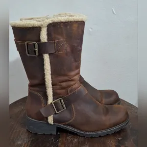 Clarks Womens Orinoco Art Boot Size 10  M Brown Waxed M