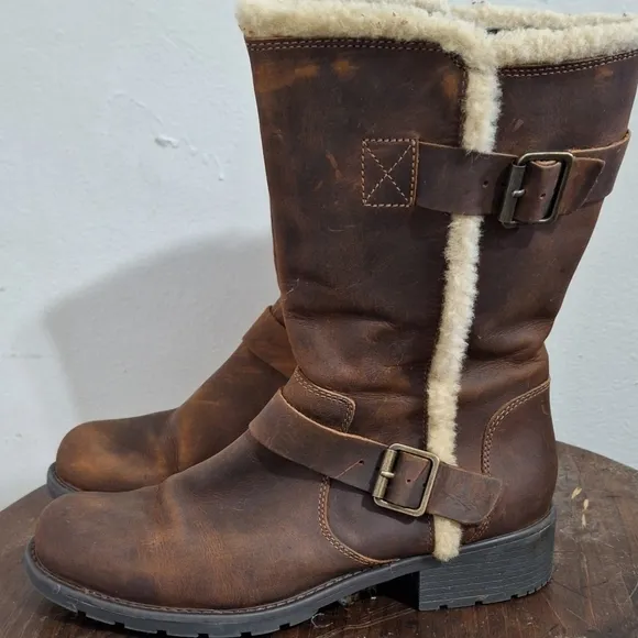 Clarks Womens Orinoco Art Boot Size 10  M Brown Waxed M