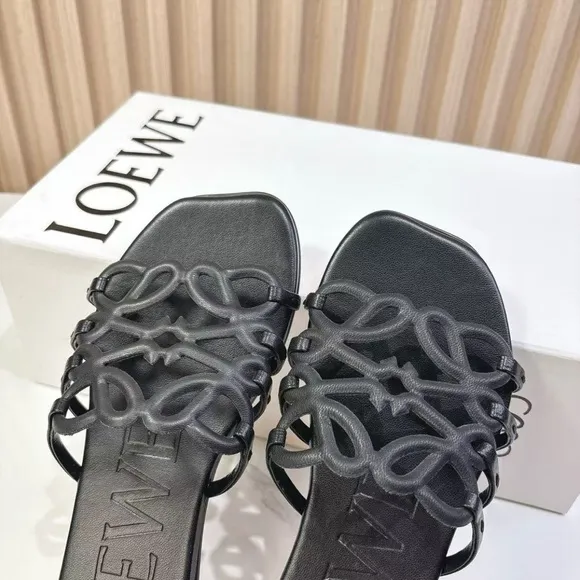 🍰🍰Classic Loewe Black Sandals