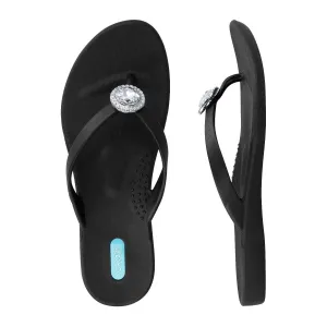 CLEARANCE - Black Halo Flip Flops